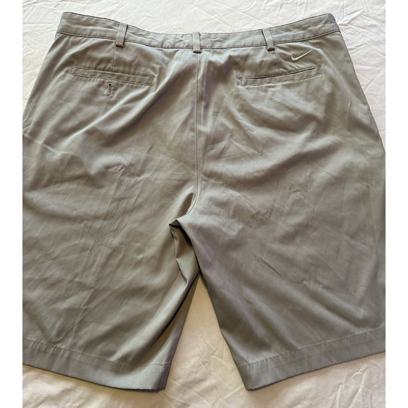 Nike Golf Dri Fit Khaki/Tan Shorts, Size 38x11 Flat Front Chinos - Picture 9 of 9